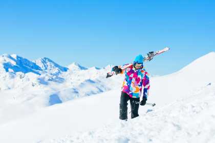 snow skiing