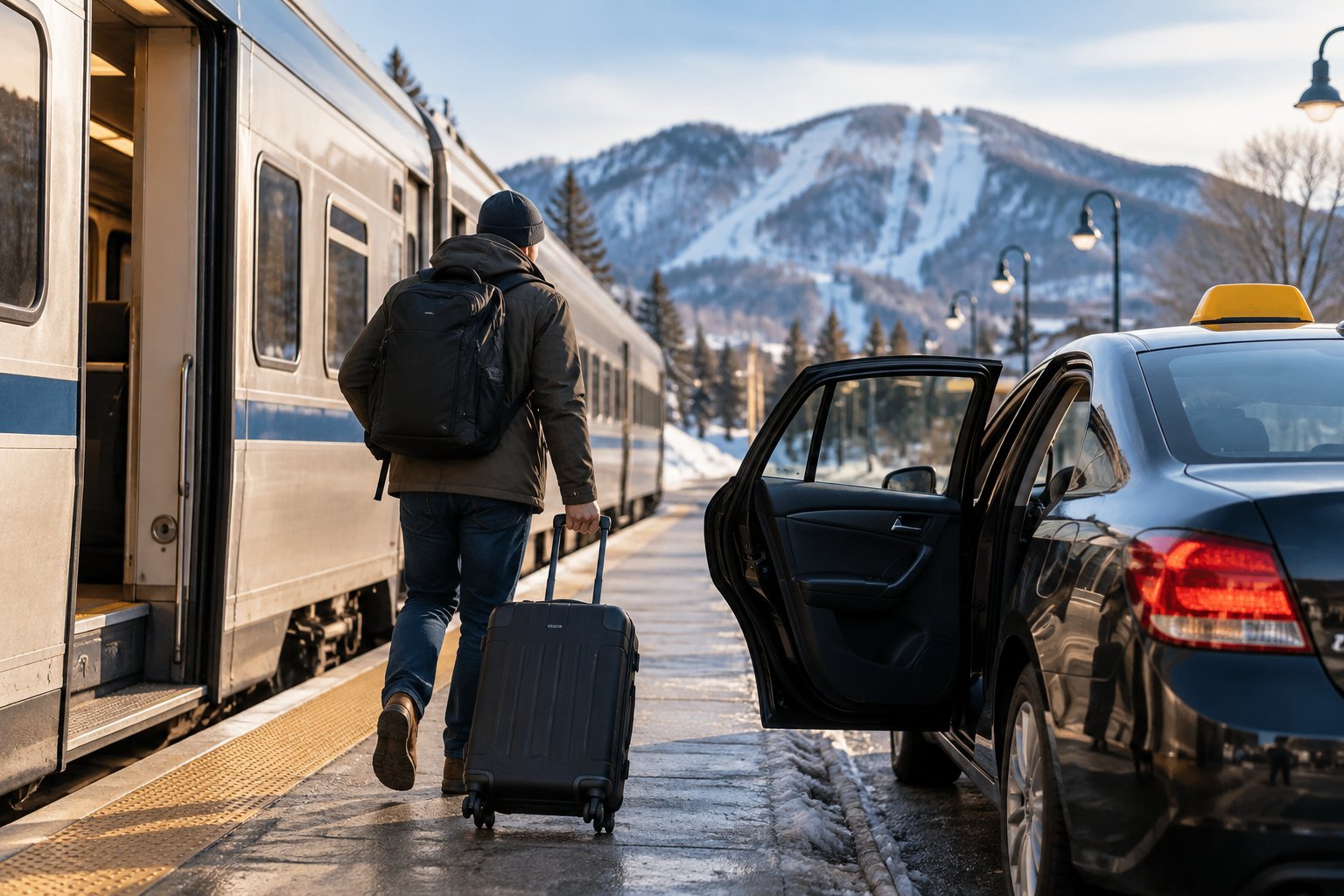 4. Take the Train and Finish the Trip by Taxi